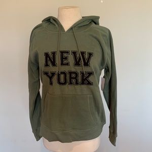 Olive Green New York Hoodie